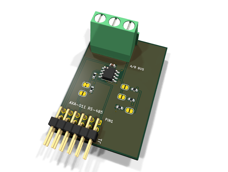 AXA-011 PCB render